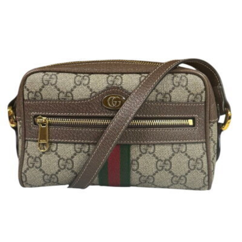 Gucci Ophidia Bag Shoulder GG Supreme Canvas Brown